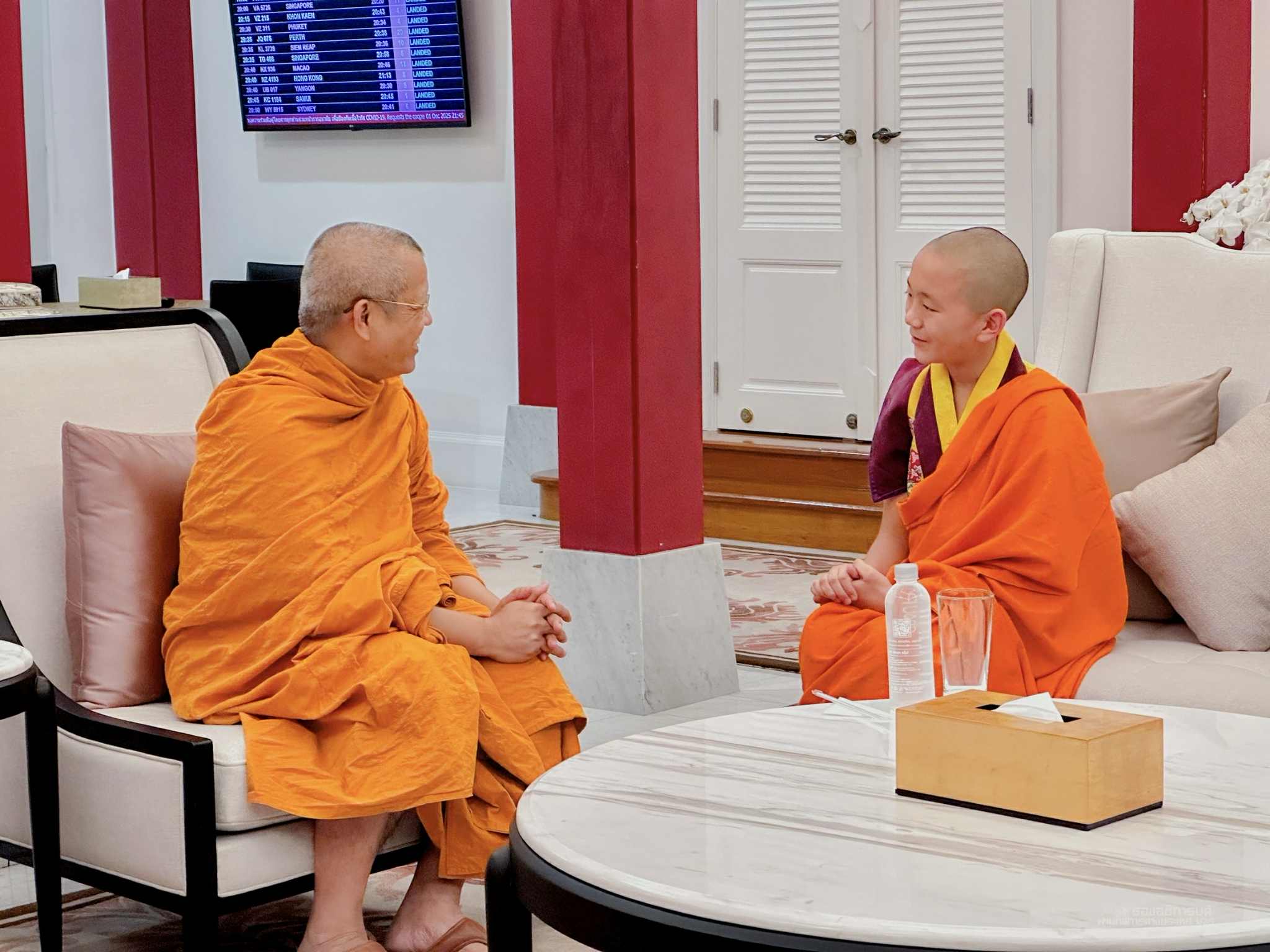 ผู้บริหาร มจร ถวายการต้อนรับ “สมเด็จพระไวโรจนะ รินโปเช”  องค์ชายลามะน้อย แห่งภูฎาน 