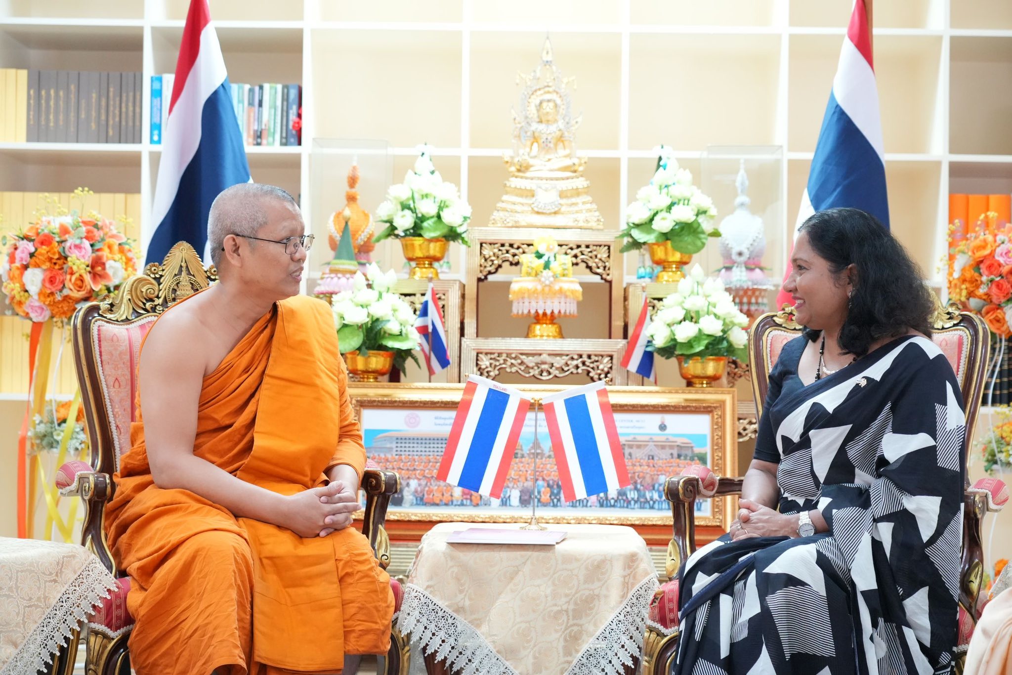 เอกอัครราชทูตศรีลังกาประจำประเทศไทย เข้าเยี่ยมคารวะ รองอธิการบดีฝ่ายกิจการต่างประเทศ มจร