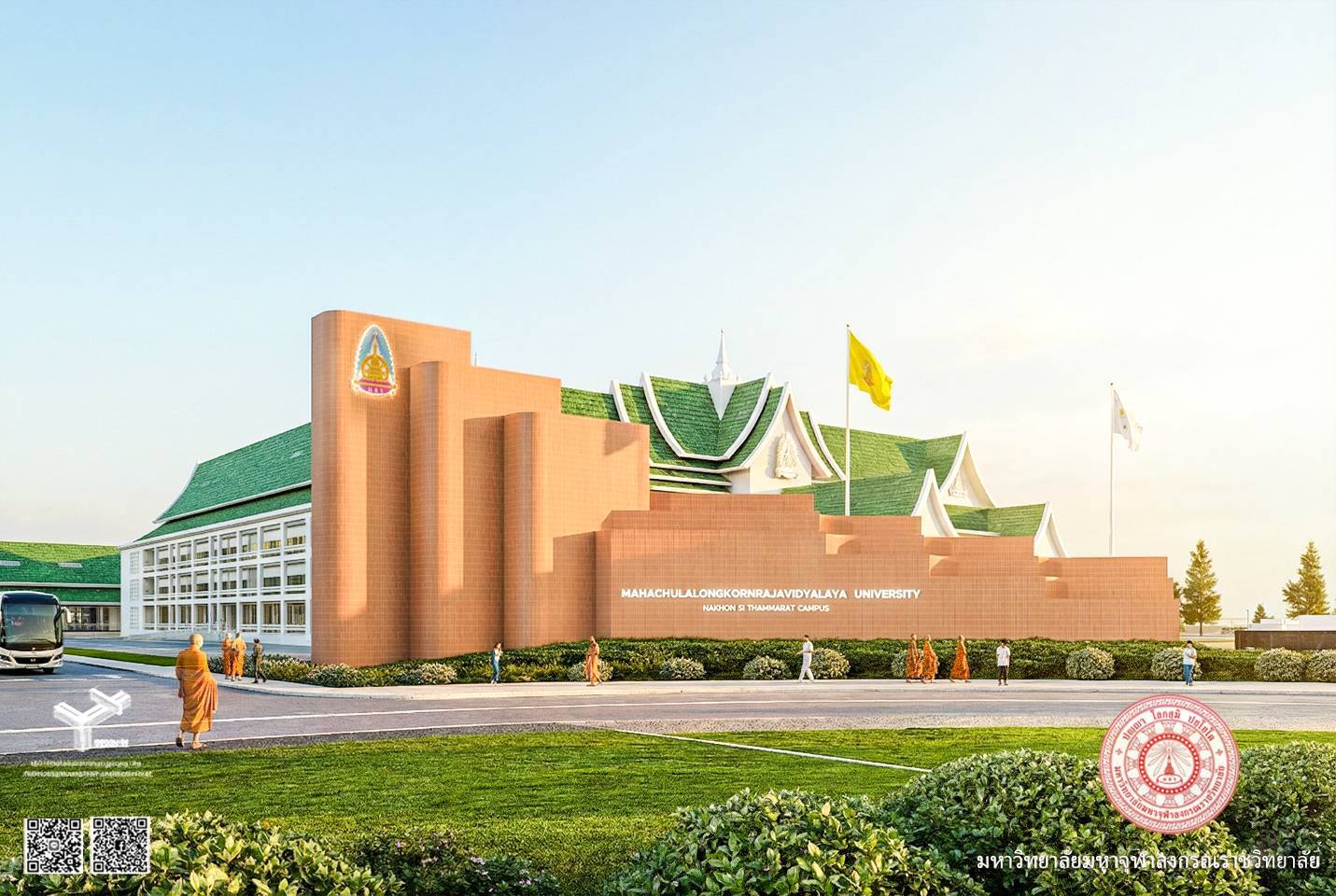 เปิดแนวคิด!! สถาปัตยกรรมอาคารหลังใหม่ “มจร ” นครศรีธรรมราช ผสมผสานมิติ “ประวัติศาสตร์ จิตวิญญาณ และพุทธธรรม”