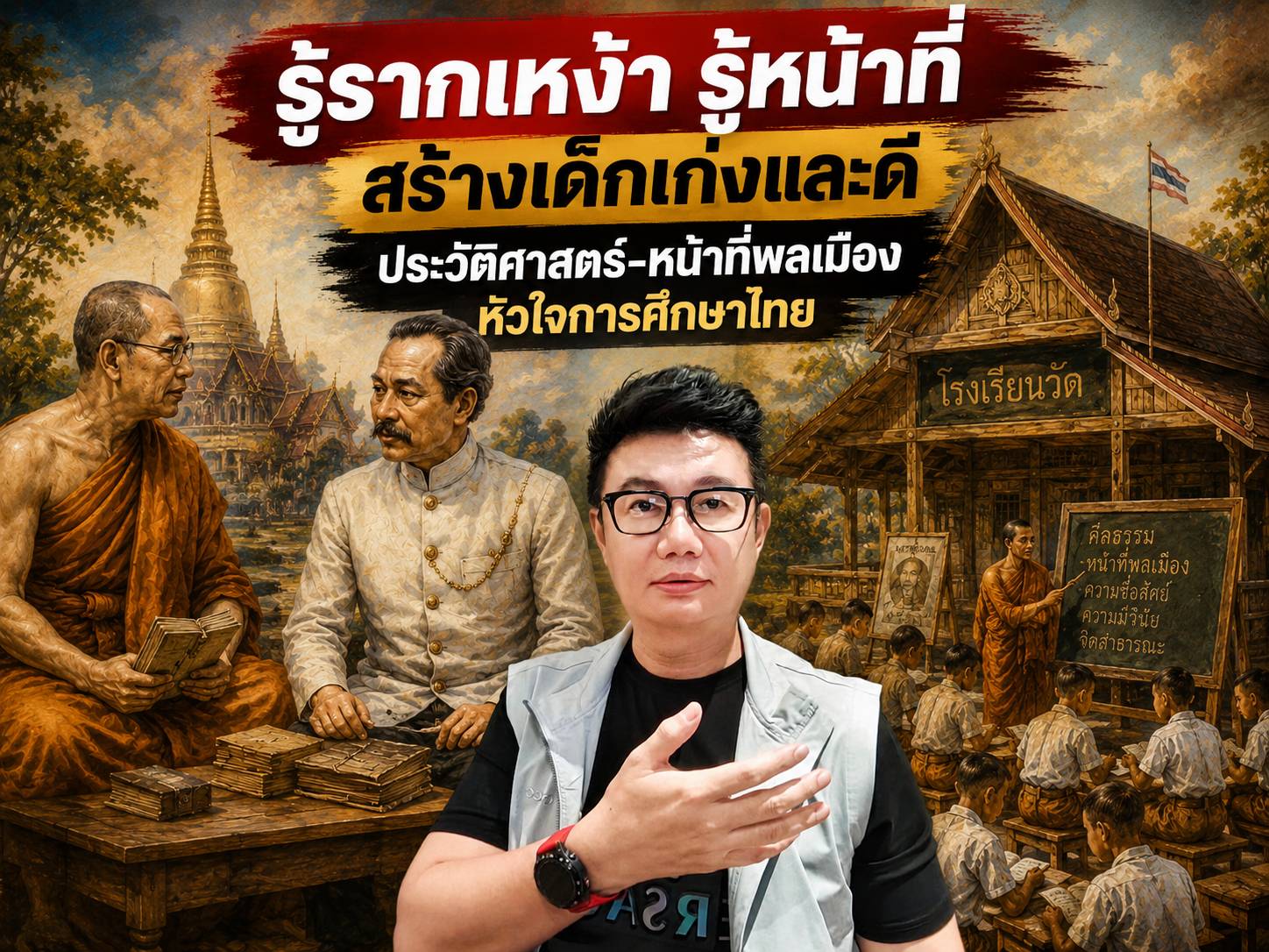“ณพลเดช” หนุนยกระดับ “ประวัติศาสตร์–หน้าที่พลเมือง” ชี้รู้รากเหง้า รู้หน้าที่ สร้างเด็กเก่งและดี ลดปัญหาสังคม