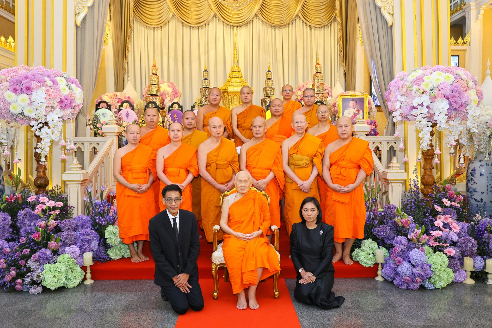 “สมเด็จพระพุทธโฆษาจารย์” ร่วมสวดพระอภิธรรม “ศ.พิเศษ จำนงค์ ทองประเสริฐ”
